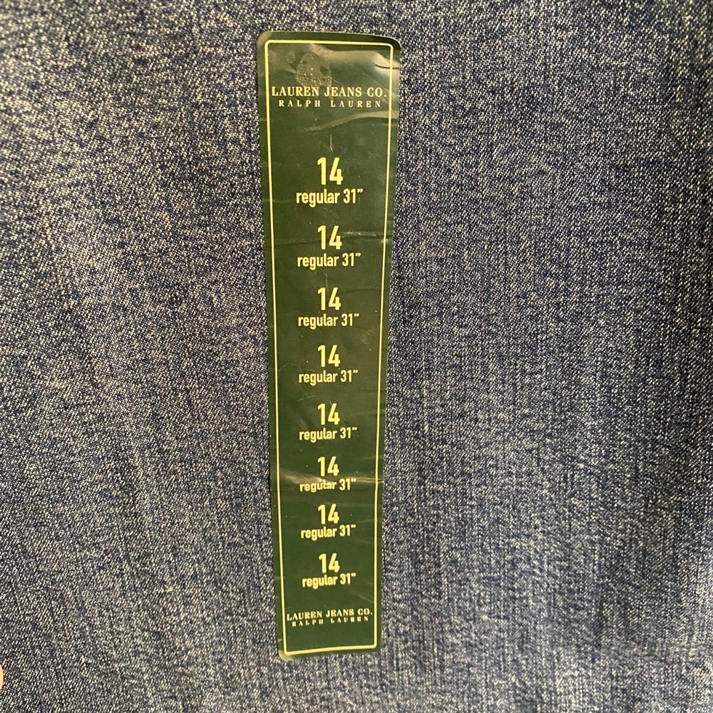 NWT women’s jeans, “Lauren Jeans Co” by Ralph Lauren size 14, inseam 31” - Picture 4 of 11